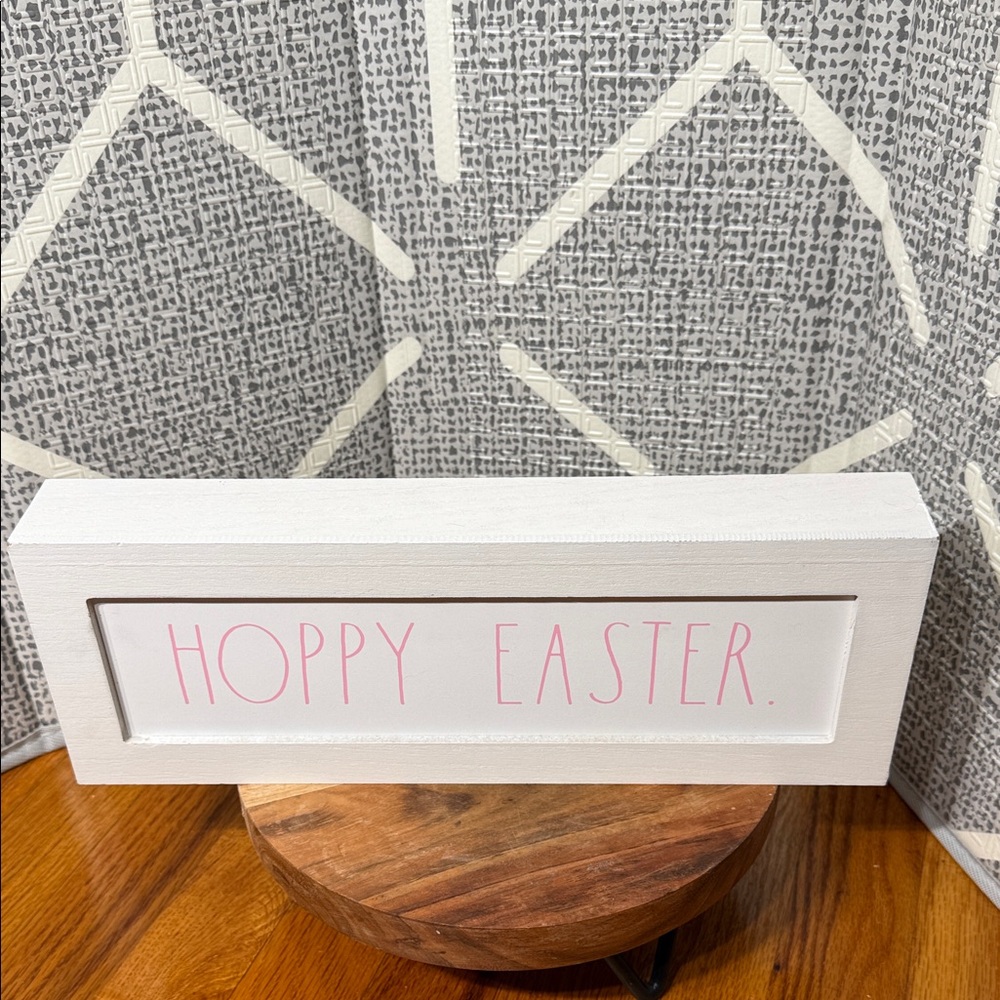 Rae Dunn HOPPY EASTER wooden sign
